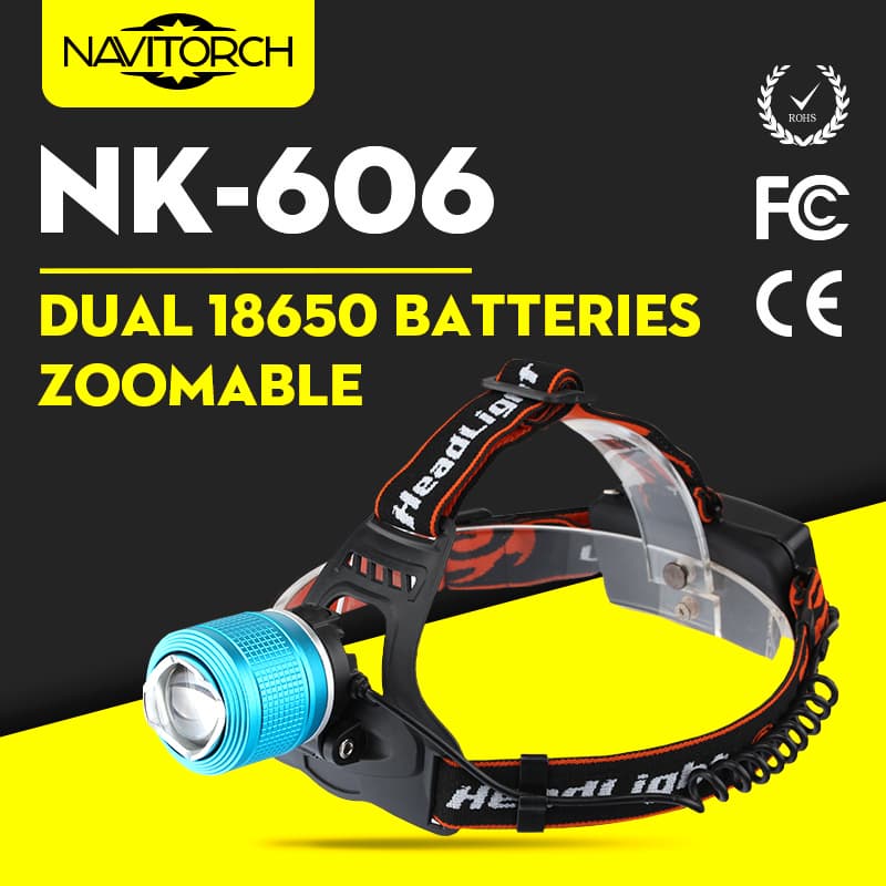 Rechargeable Adjustable Focusing Camping Riding LED Headlamp_Headlight _NK_606_